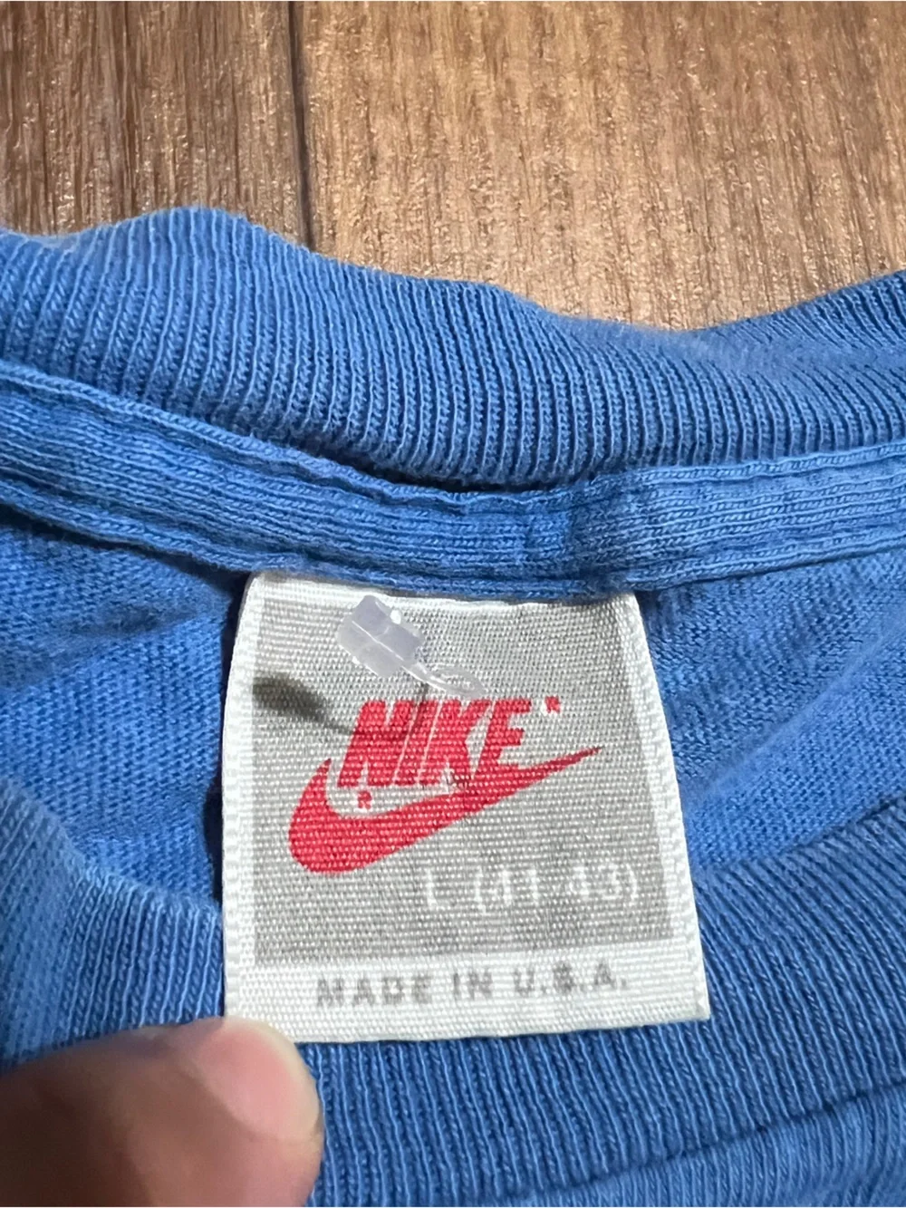 Vintage Nike T shirt Men’s Size Large Just Do It Long Sleeve 80s Made In USA